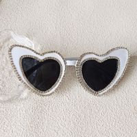 Ig Style Sweet Artistic Heart Shape Pc Resin Special-shaped Mirror Full Frame Glasses sku image 1