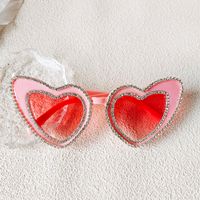 Ig Style Sweet Artistic Heart Shape Pc Resin Special-shaped Mirror Full Frame Glasses sku image 3