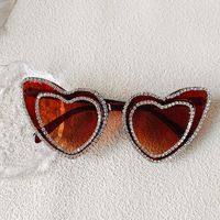 Ig Style Sweet Artistic Heart Shape Pc Resin Special-shaped Mirror Full Frame Glasses sku image 5