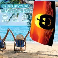 Casual Vacation Halloween Pattern Beach Towels main image 2
