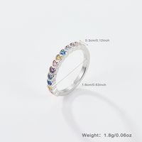 Wholesale Jewelry Lady Heart Shape Sterling Silver Zircon White Gold Plated Plating Inlay Rings Bracelets main image 5