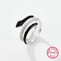 Simple Style Heart Shape Sterling Silver Rings sku image 7