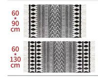Retro Stripe Tassel Rhombus Polyester Carpet sku image 2