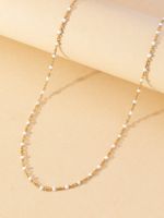 Shiny Solid Color Stainless Steel Chain Necklace main image 1