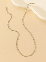 Shiny Solid Color Stainless Steel Chain Necklace main image 3