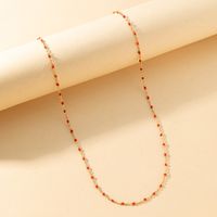 Shiny Solid Color Stainless Steel Chain Necklace sku image 3