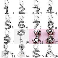 Simple Style Number Sterling Silver Plating Silver Plated Charms Jewelry Accessories main image 1
