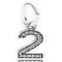 Simple Style Number Sterling Silver Plating Silver Plated Charms Jewelry Accessories sku image 2