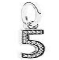 Simple Style Number Sterling Silver Plating Silver Plated Charms Jewelry Accessories sku image 5
