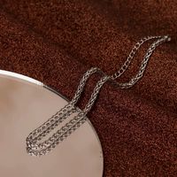 Casual Solid Color Stainless Steel Men's Necklace main image 6