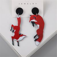 1 Pair Funny Gecko Patchwork Arylic Drop Earrings main image 3