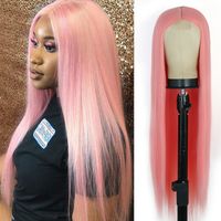 Female Wig Foreign Trade Chemical Fiber High-temperature Fiber Long Straight Hair Center-parted Wig Head Cover Wig main image 4