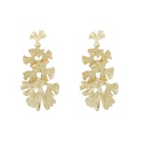 1 Pair Vintage Style Leaves Plating Alloy Gold Plated Drop Earrings main image 2