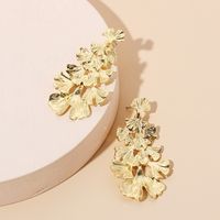 1 Pair Vintage Style Leaves Plating Alloy Gold Plated Drop Earrings main image 1