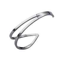 Simple Style Solid Color Stainless Steel Plating Rose Gold Plated Bangle main image 4