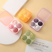 Casual Oval Hydrophilic Non-latex Makeup Sponge 4 Pieces Set main image 5