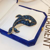 Elegant Animal Copper Inlay Artificial Pearls Artificial Diamond Unisex Brooches main image 5