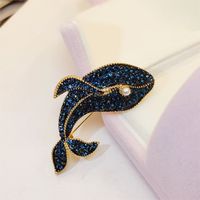 Elegant Animal Copper Inlay Artificial Pearls Artificial Diamond Unisex Brooches main image 3