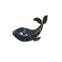 Elegant Animal Copper Inlay Artificial Pearls Artificial Diamond Unisex Brooches main image 2