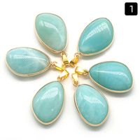 Ethnic Style Solid Color Crystal Wholesale Charms sku image 1