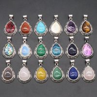 Retro Water Droplets Crystal Agate Wholesale Charms main image 3
