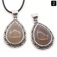 Retro Water Droplets Crystal Agate Wholesale Charms sku image 2