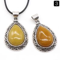 Retro Water Droplets Crystal Agate Wholesale Charms sku image 3