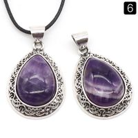 Retro Water Droplets Crystal Agate Wholesale Charms sku image 6