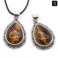 Retro Water Droplets Crystal Agate Wholesale Charms sku image 5