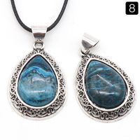 Retro Water Droplets Crystal Agate Wholesale Charms sku image 8