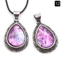 Retro Water Droplets Crystal Agate Wholesale Charms sku image 12
