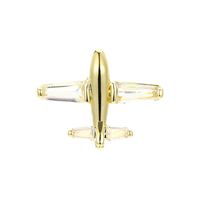 Ig Style Airplane Copper Plating Inlay Zircon Unisex Brooches main image 2