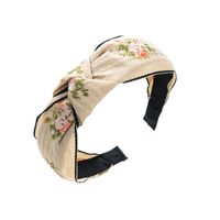 Women's Elegant Luxurious Printing Flower Cloth Embroidery Hair Band sku image 2