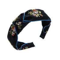 Women's Elegant Luxurious Printing Flower Cloth Embroidery Hair Band sku image 1