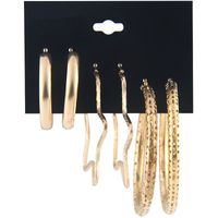 1 Set Elegant Lady Geometric Plating Alloy Drop Earrings main image 5