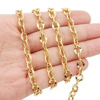 1 Piece Wire Diameter 2.2mm Chain Width 7.5mm 1 M Long Stainless Steel Lips Chain main image 3