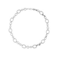 Retro Roman Style Geometric Stainless Steel Plating Bracelets Necklace sku image 3