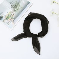 Women's Simple Style Classic Style Solid Color Chiffon Silk Scarf sku image 4
