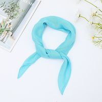 Women's Simple Style Classic Style Solid Color Chiffon Silk Scarf sku image 10