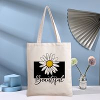 Women's Streetwear Flower Canvas Shopping Bags main image 4