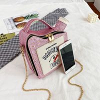 Women's All Seasons Pu Leather Cute Handbag Square Bag main image 4