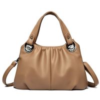 Women's All Seasons Pu Leather Ruched Bag sku image 6