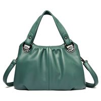 Women's All Seasons Pu Leather Ruched Bag sku image 4