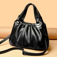 Women's All Seasons Pu Leather Ruched Bag main image 4