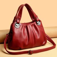 Women's All Seasons Pu Leather Ruched Bag main image 6