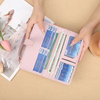 Women's Solid Color Pu Leather Zipper Wallets main image 5