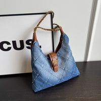 Women's All Seasons Denim Streetwear Shoulder Bag main image 6