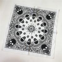 Unisex Punk Skull Cotton Printing Kerchief sku image 2