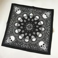 Unisex Punk Skull Cotton Printing Kerchief main image 3