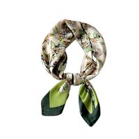 Women's Preppy Style Sweet Simple Style Plant Polyester Printing Silk Scarf main image 4